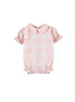 Pelele Girlie tartán rosa y blanco