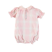 Pelele Girlie tartán rosa y blanco