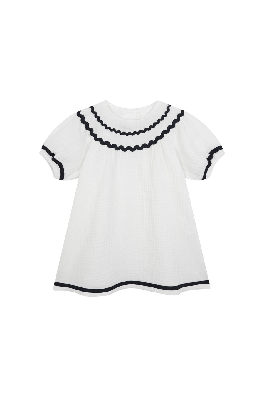 Vestido Francés Bambula Blanca