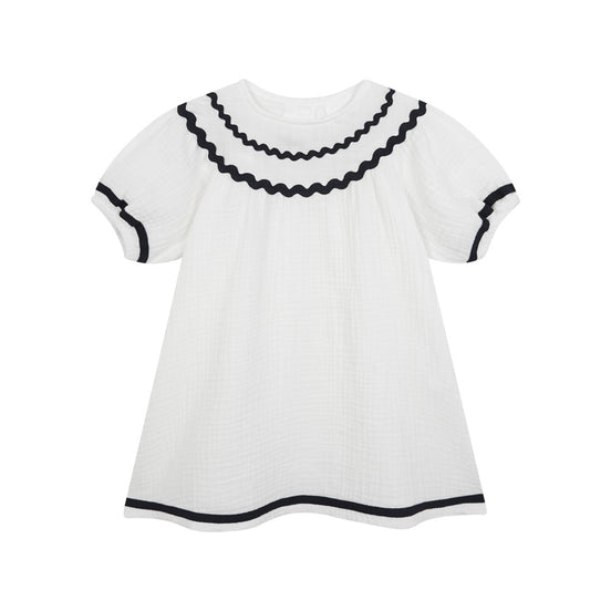 Vestido Francés Bambula Blanca