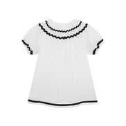 Vestido Francés Bambula Blanca