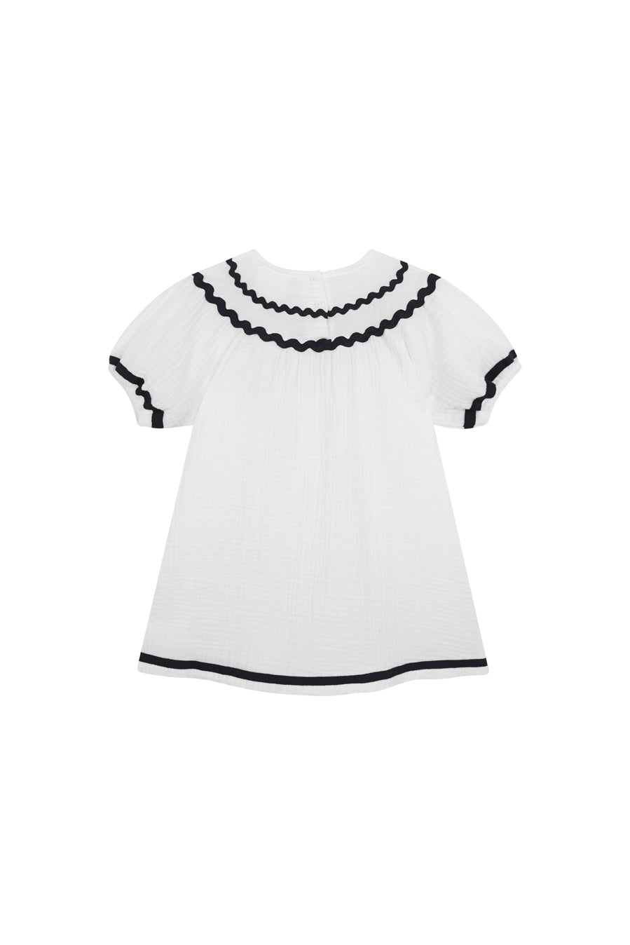 Vestido Francés Bambula Blanca