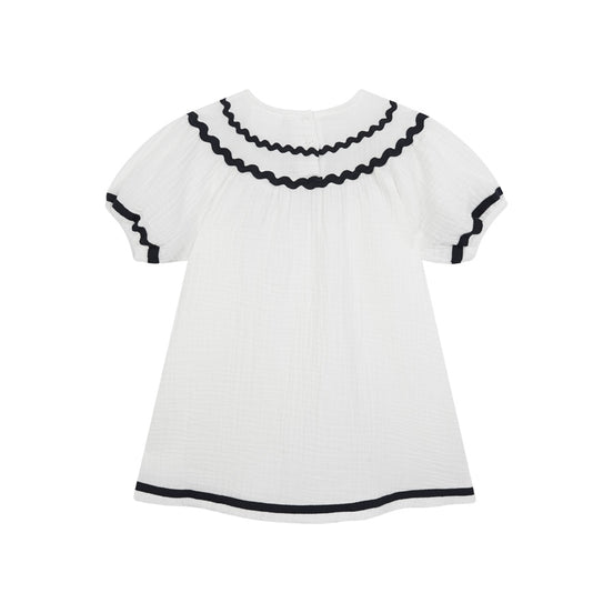 Vestido Francés Bambula Blanca