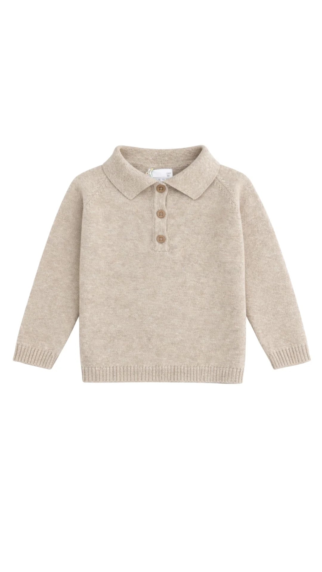 Polo Knit Beige Oscuro ML