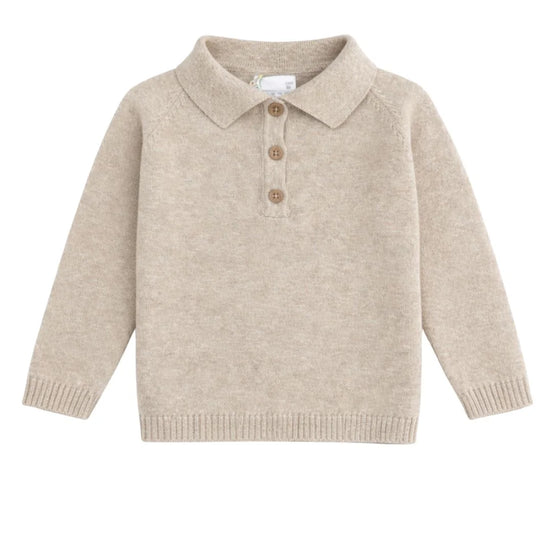 Polo Knit Beige Oscuro ML