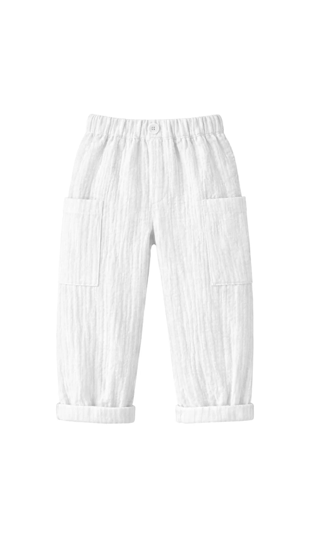 Pantalón Cargo Blanco