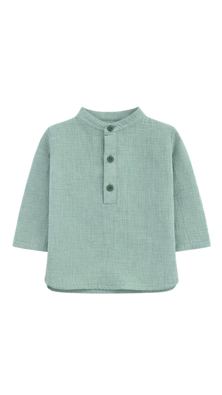 Polera cuello mao verde Pradino
