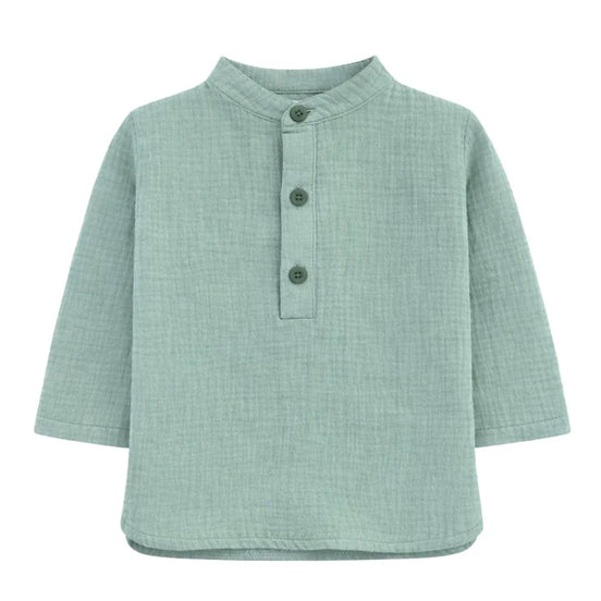 Polera cuello mao verde Pradino