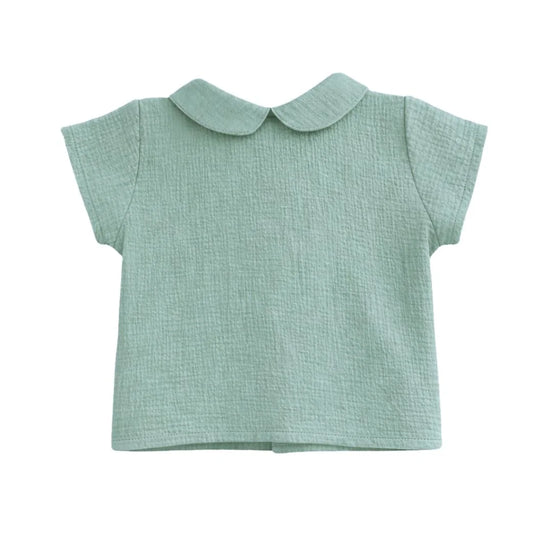 Camisa Bebé Bambula verde pradino