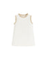 Vestido rayas beige