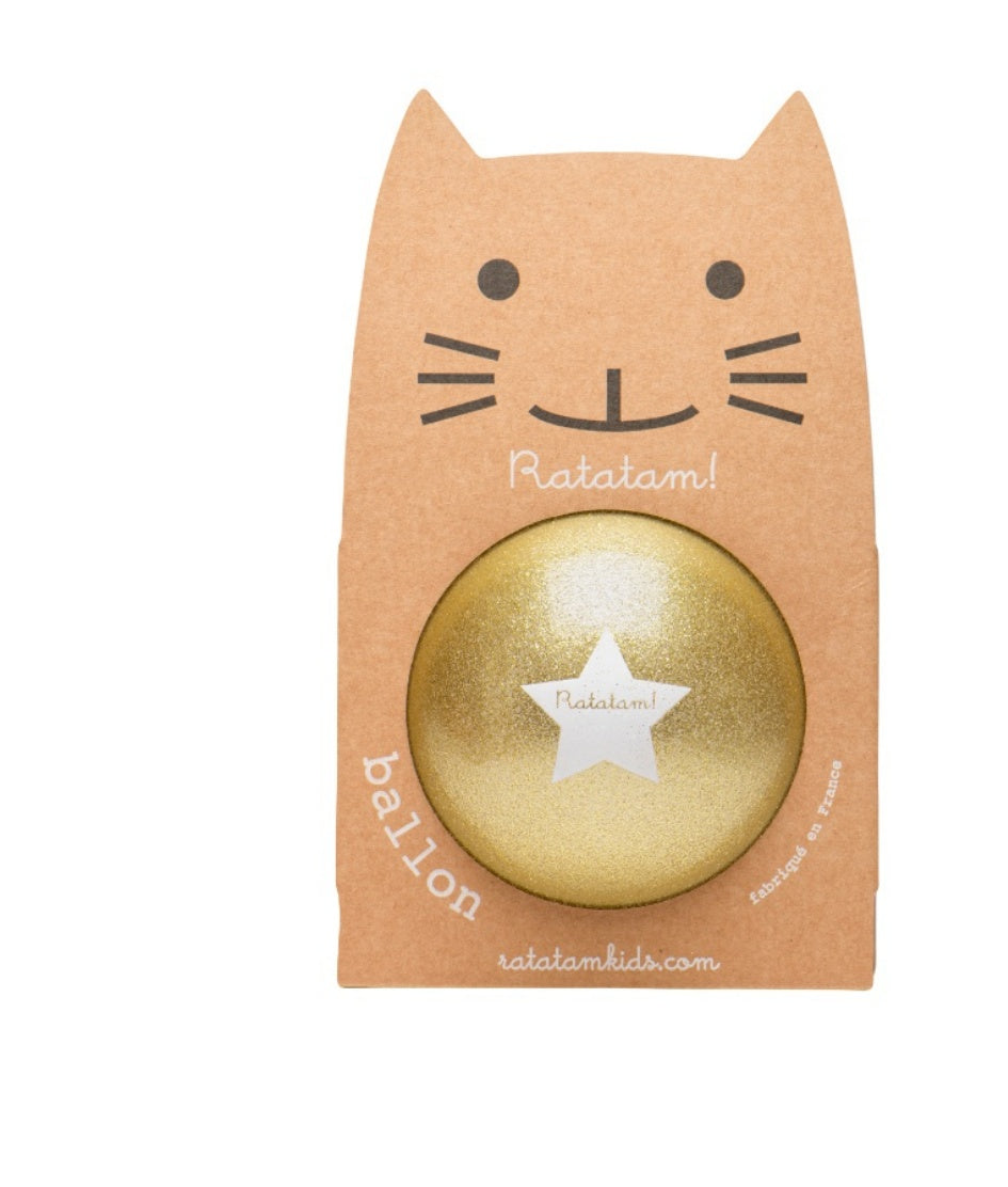 Pelota Glitter Dorada