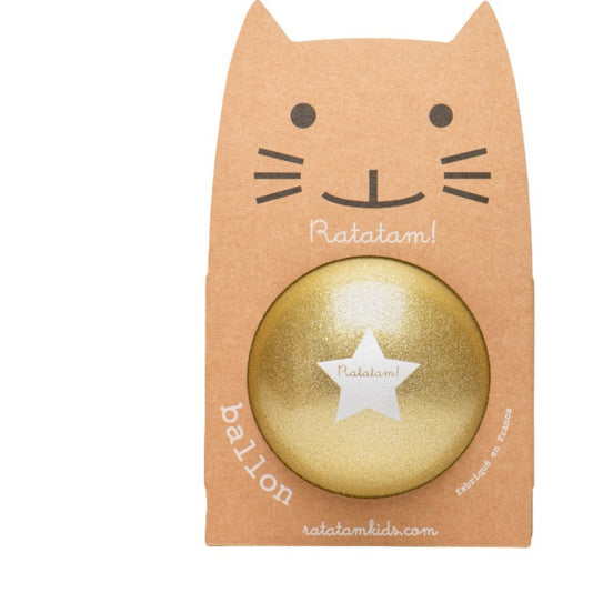 Pelota Glitter Dorada