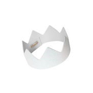 Corona Glitter blanca