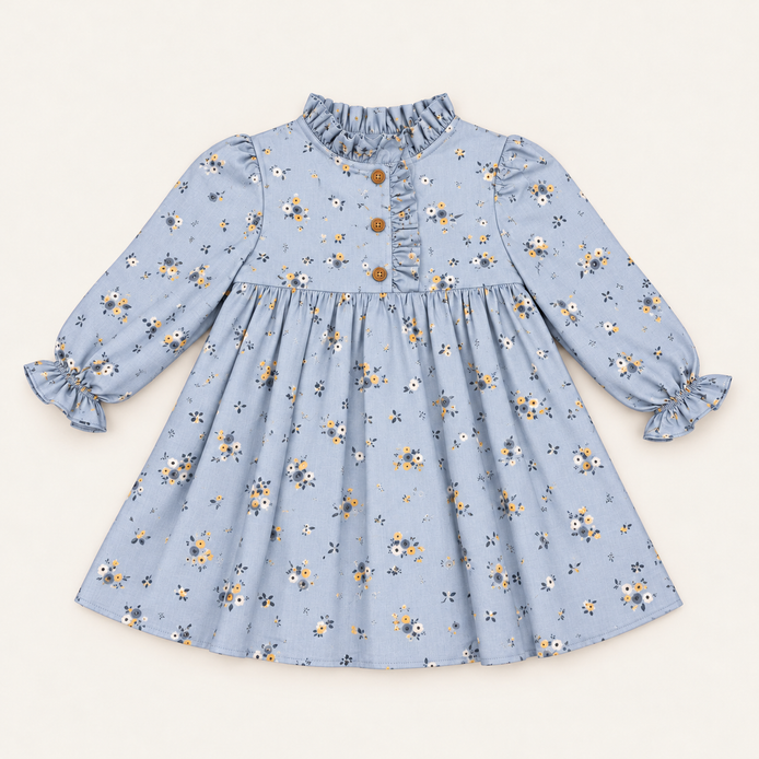 vestido Inés Celeste