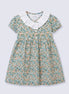 Vestido cruzado flores azules