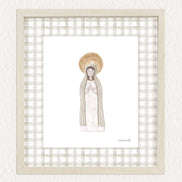 Lámina Virgencita - beige
