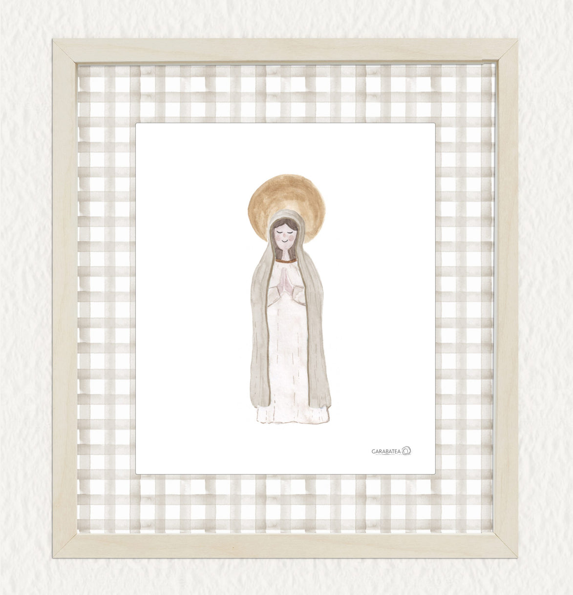 Lámina Virgencita - beige