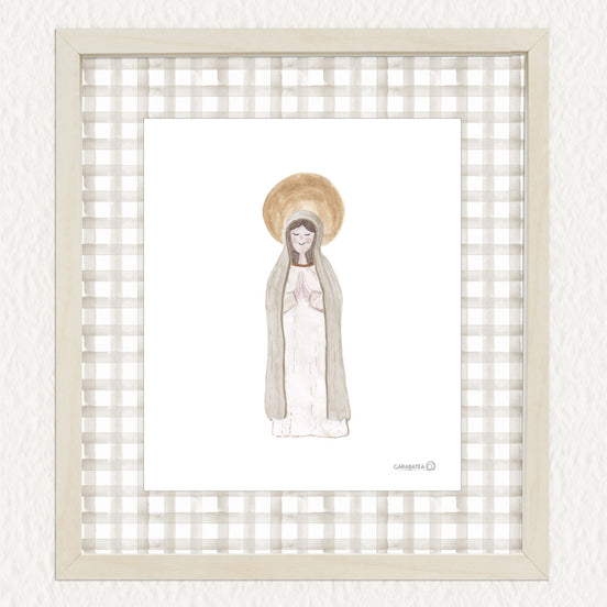 Lámina Virgencita - beige