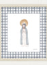Lámina Virgencita - celeste