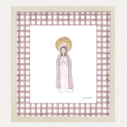 Lámina Virgencita - malva