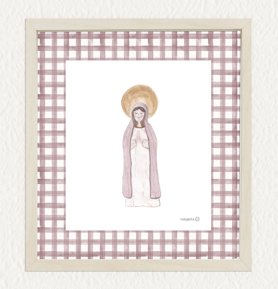 Lámina Virgencita - malva