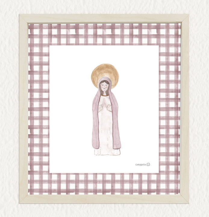 Lámina Virgencita - malva