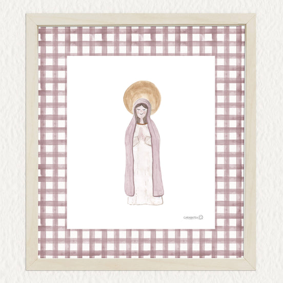 Lámina Virgencita - malva