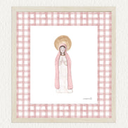 Lámina Virgencita - rosa