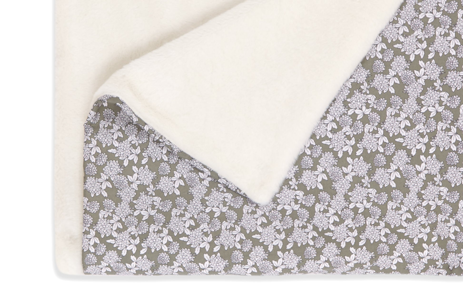 Manta pelo estampado verde