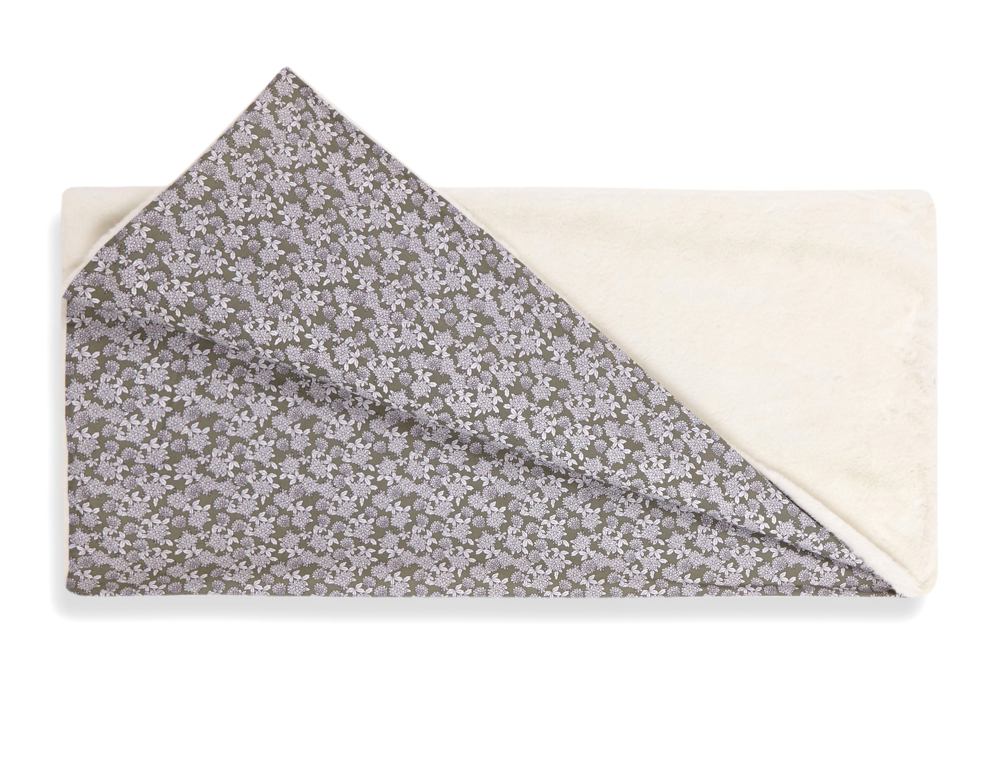 Manta pelo estampado verde