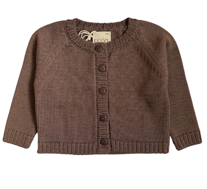 Chaqueta gruesa merino marrón