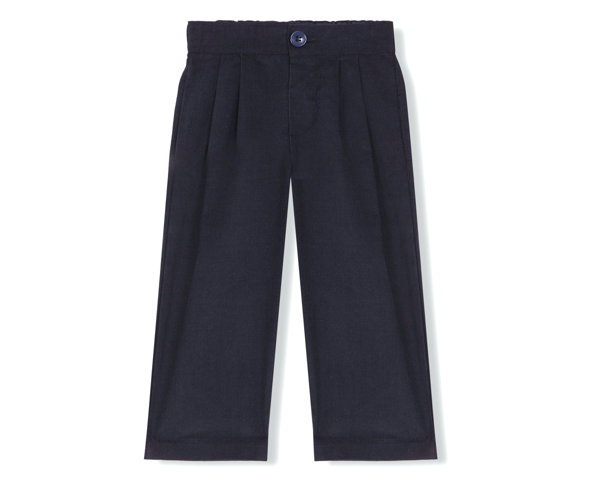Pantalón micropana azul marino