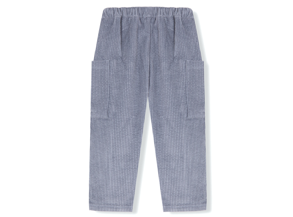 Pantalón cargo pana gruesa celeste
