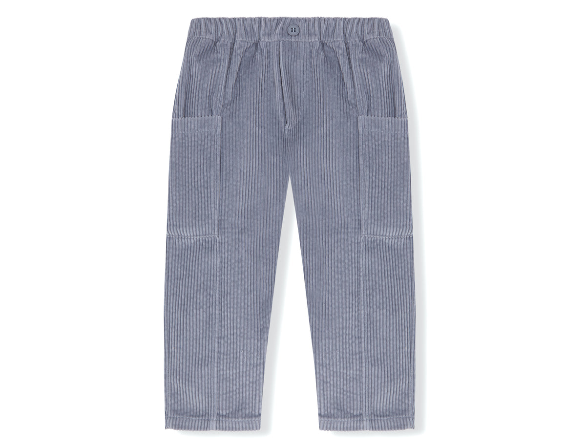 Pantalón cargo pana gruesa celeste