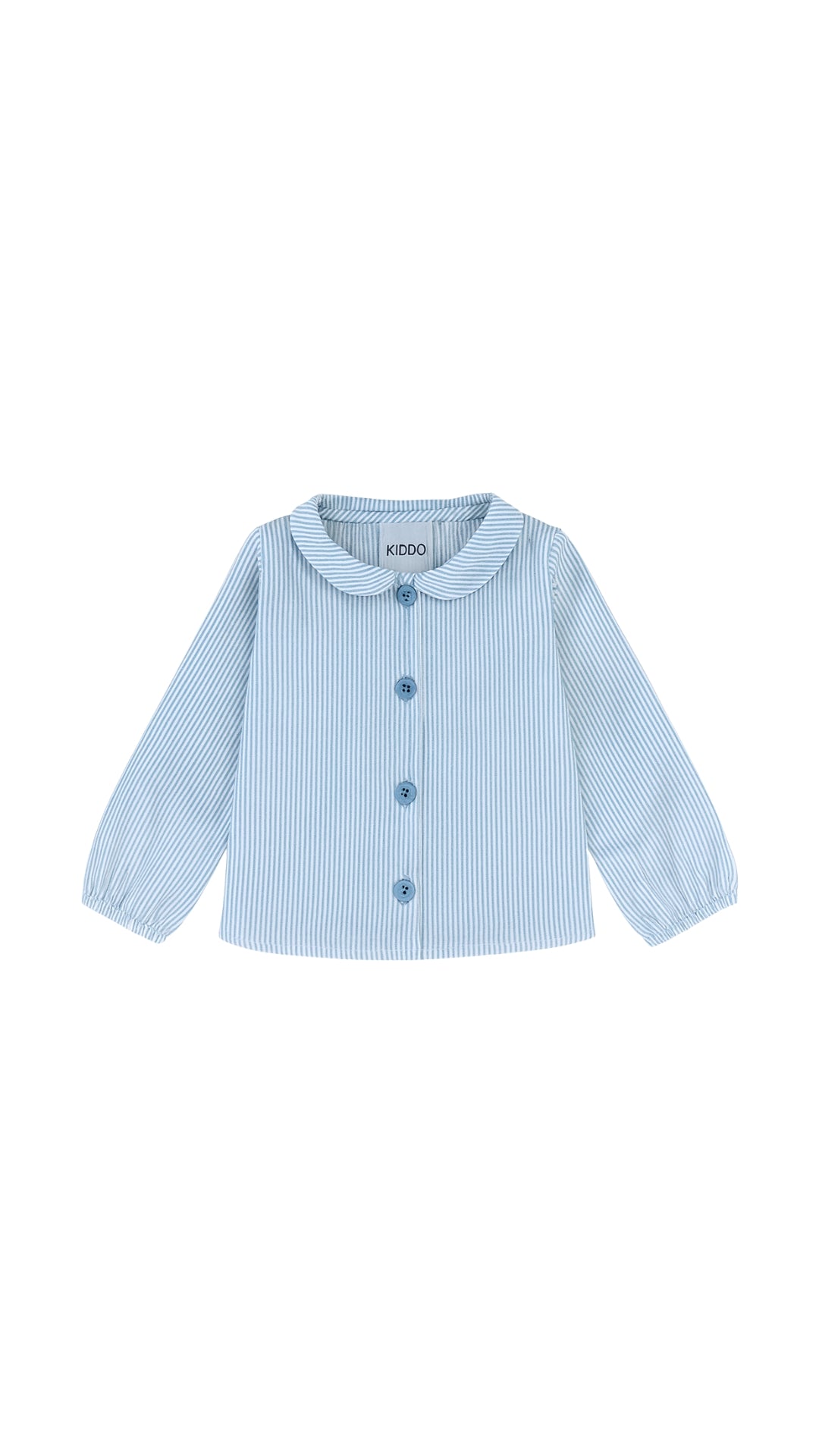 Camisa bebé manga larga rayas azules y blancas