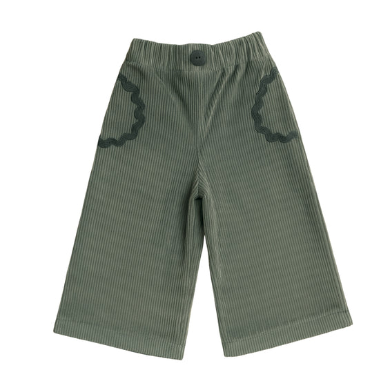 Pantalón pana verde vivo verde