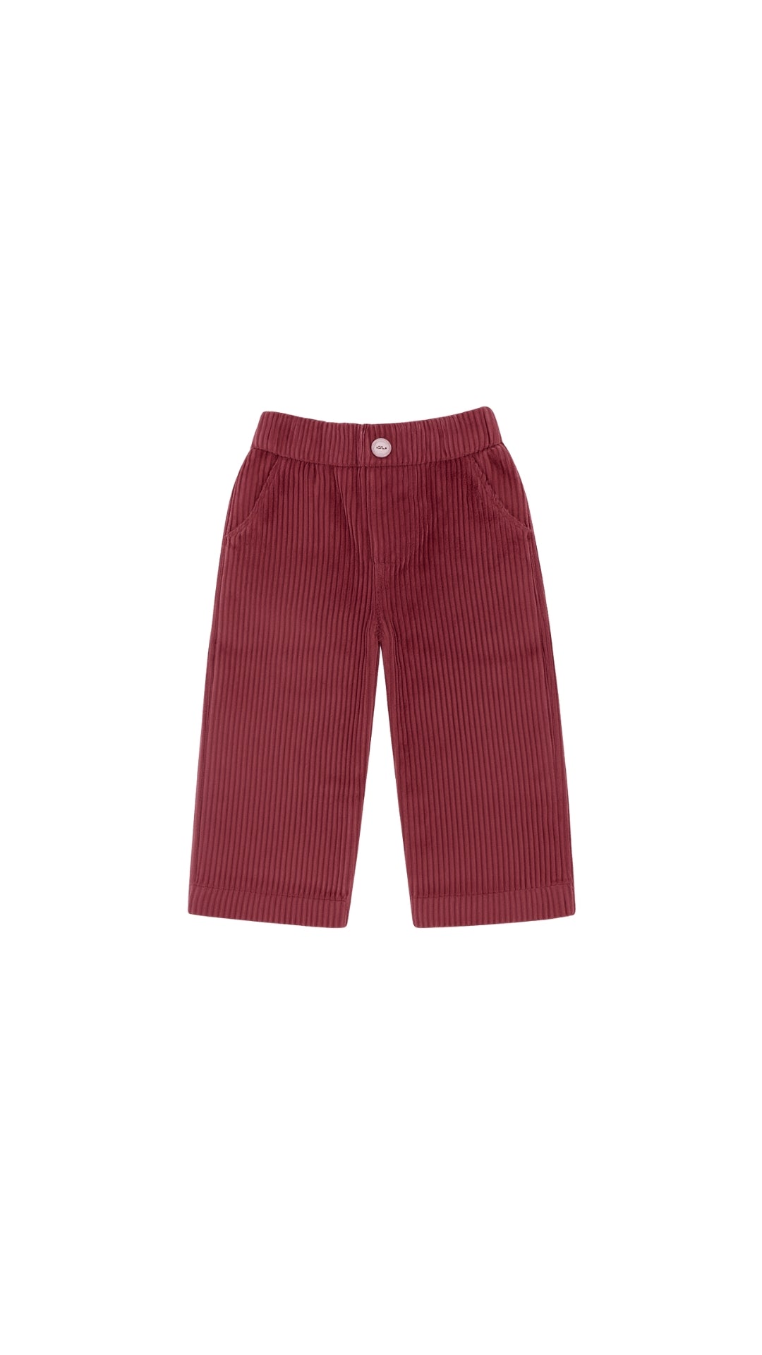 Pantalón recto burdeos