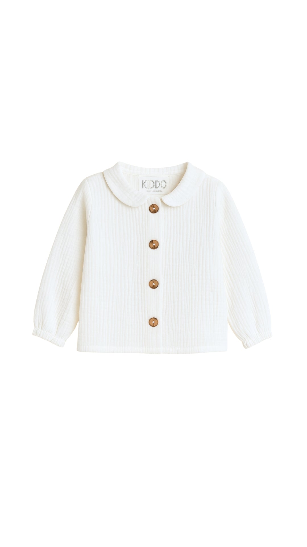 Camisa bambula blanco bebé