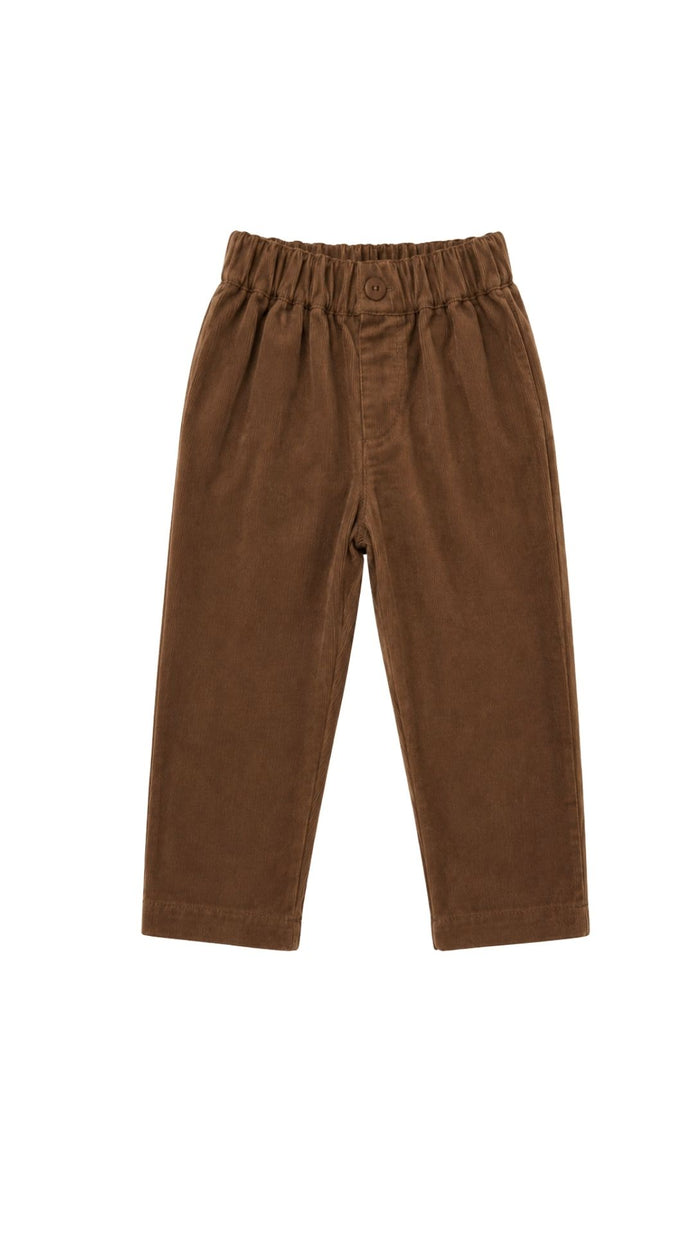 Pantalón recto micropana Cacao