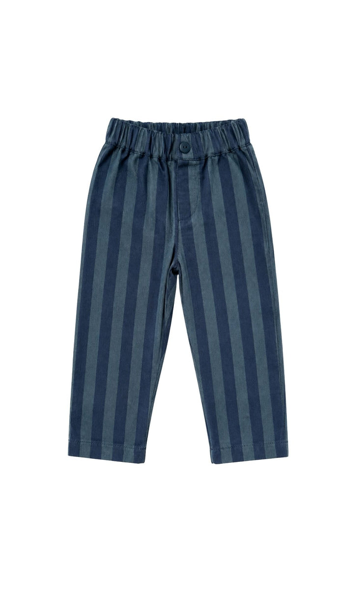 Pantalón recto micropana rayas gruesas azules Circo