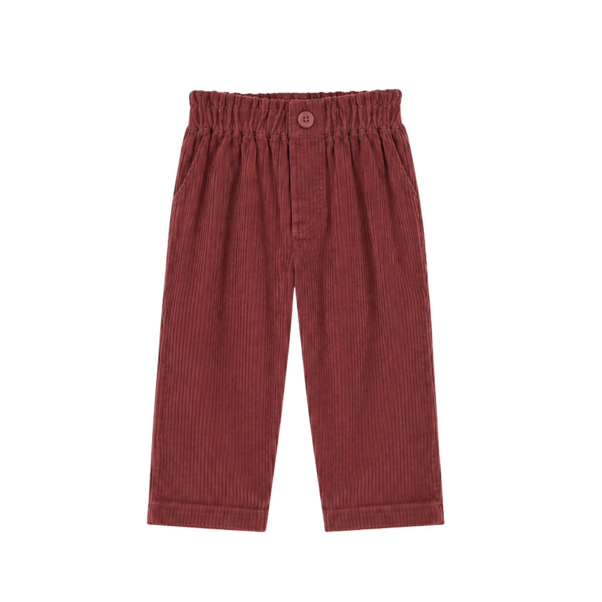 Pantalón cintura ancha Marsala