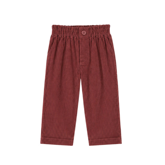 Pantalón cintura ancha Marsala
