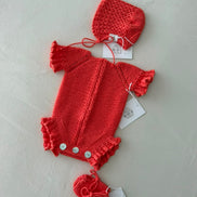 Pelele ochitos coral 0-1m