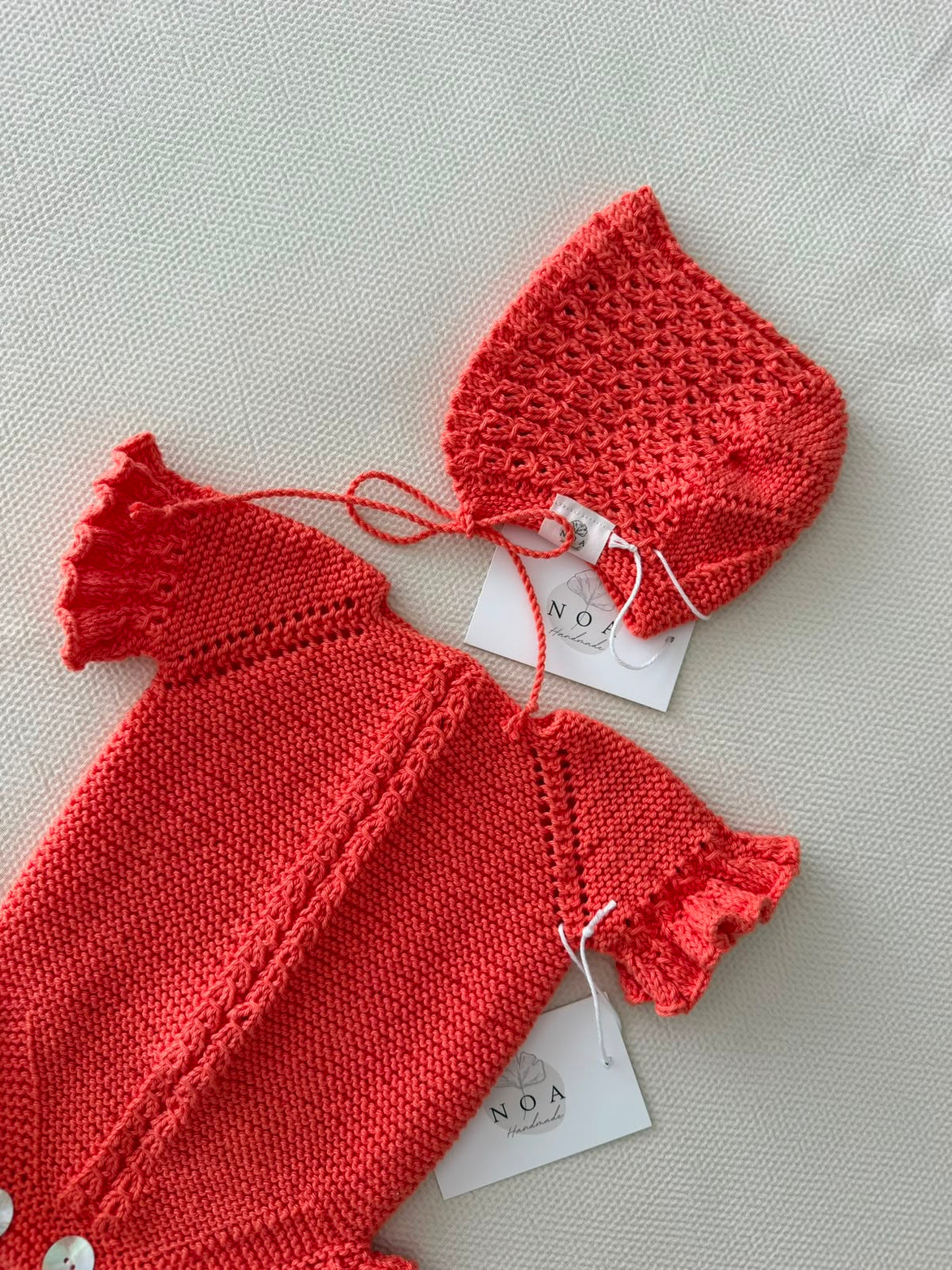 Pelele ochitos coral 0-1m