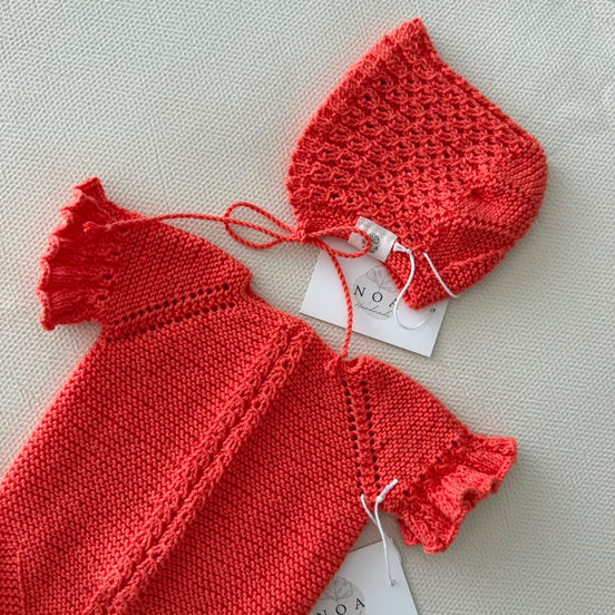 Pelele ochitos coral 0-1m