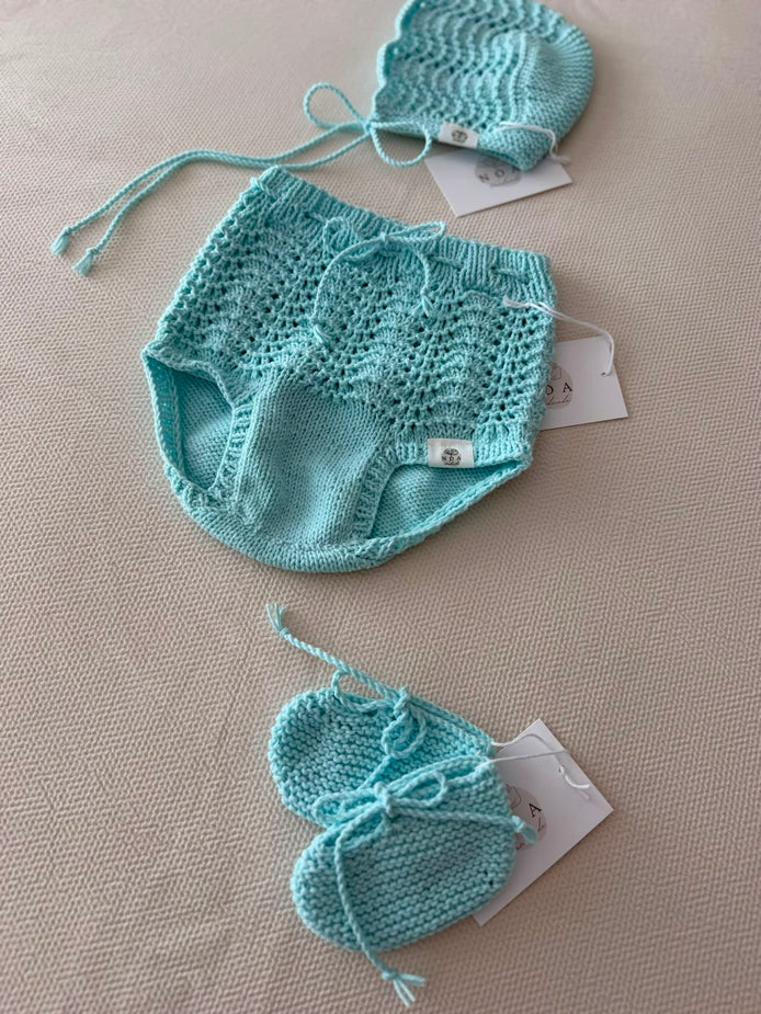 Conjunto Ondas turquesa 6-9m