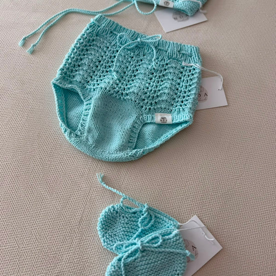 Conjunto Ondas turquesa 6-9m