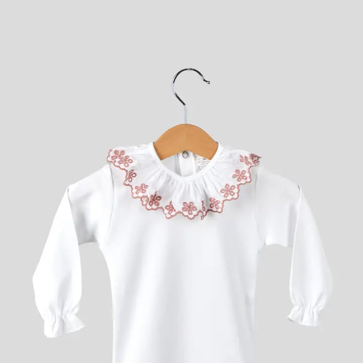 Body manga larga cuello bordado_Varios colores