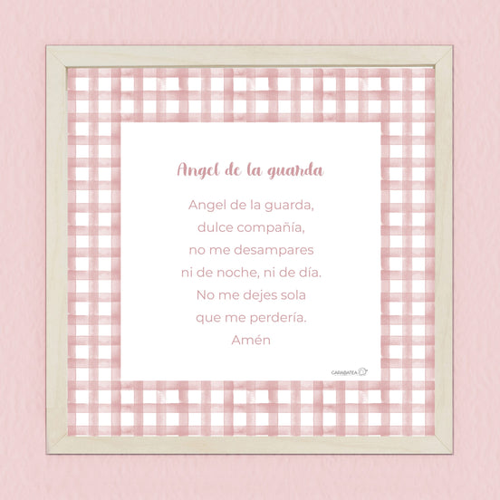 Oración Ángel de la guarda – rosa