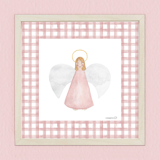 Lámina Angelita de la guarda – rosa